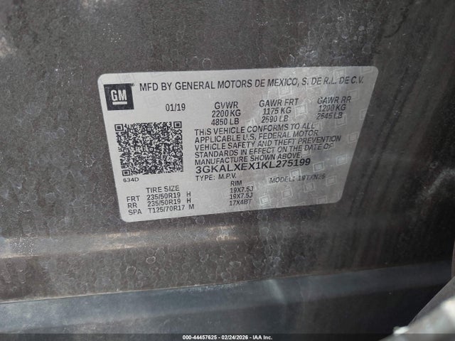 3GKALXEX1KL275199 GMC Terrain Denali