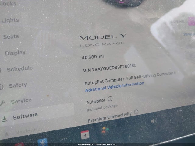 2025 TESLA MODEL Y 7SAYGDED8SF260185 Photo 6
