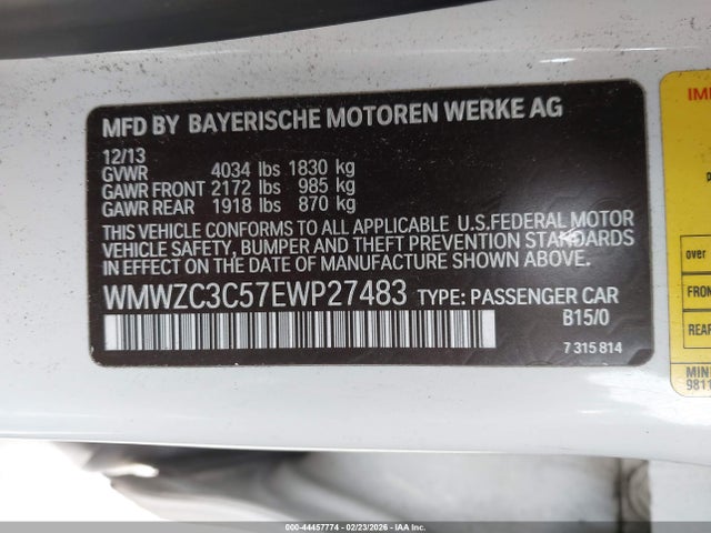 2014 MINI COUNTRYMAN WMWZC3C57EWP27483 Photo 8