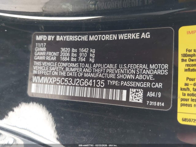 2018 MINI HARDTOP WMWXP5C53J2G64135 Photo 8