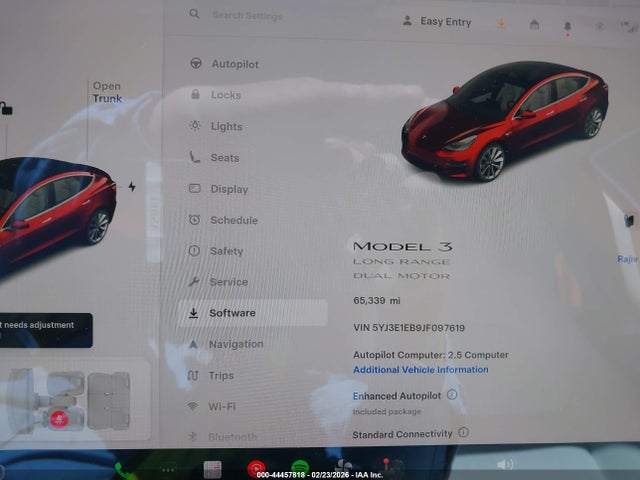 Aukcja sprzedaży 2018 Tesla Model 3 Long Range/performance, vin: 5YJ3E1EB9JF097619, numer aukcji: 44457818