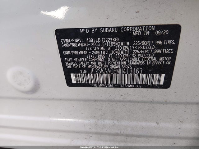2021 SUBARU FORESTER JF2SKAAC6MH413163 Photo 8