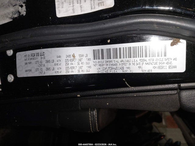 2017 Jeep Cherokee Latitude 4x4 მანქანა იყიდება აუქციონზე, vin: 1C4PJMCB4HW511428, აუქციონის ნომერი: 44457884