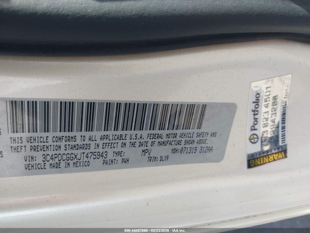 3C4PDCGGXJT475943 Dodge Journey Crossroad
