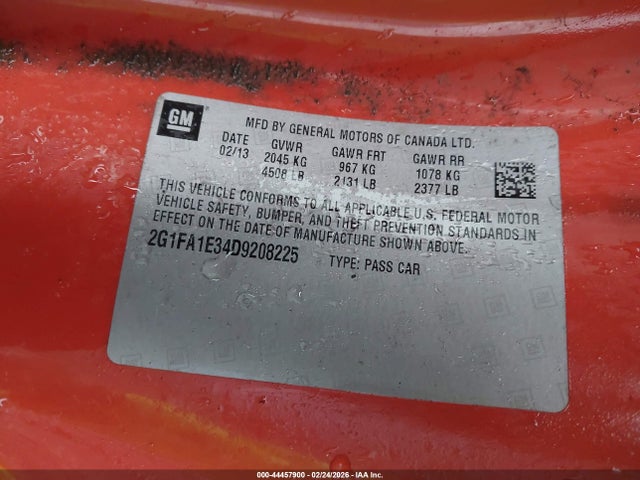 2013 CHEVROLET CAMARO 2G1FA1E34D9208225 Photo 8