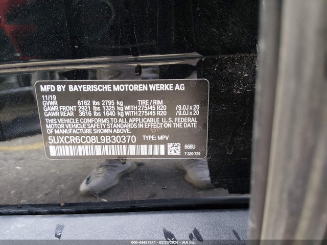 5UXCR6C08L9B30370 BMW X5 Xdrive40i