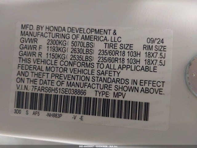 2025 HONDA CR-V HYBRID 7FARS6H51SE038866 Photo 8