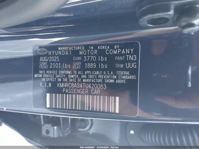Hyundai Venue Sel W/two-tone Roof 2026 KMHRC8A34TU420083 Image 9