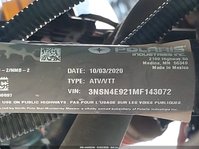 Polaris Rzr Xp 4 Turbo 2021 3NSN4E921MF143072 Image 10