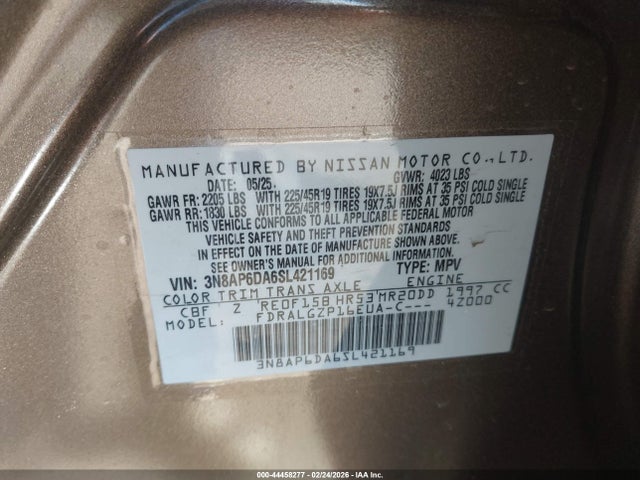 3N8AP6DA6SL421169 Nissan Kicks Sr Fwd