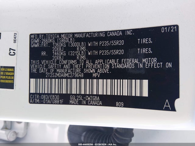 2021 LEXUS RX 350 2T2SZMDA8MC279648 Photo 8