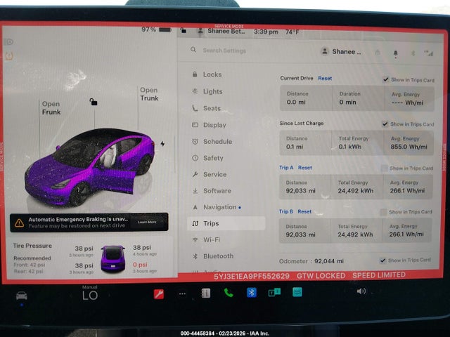 2023 TESLA MODEL 3 5YJ3E1EA9PF552629 Photo 6