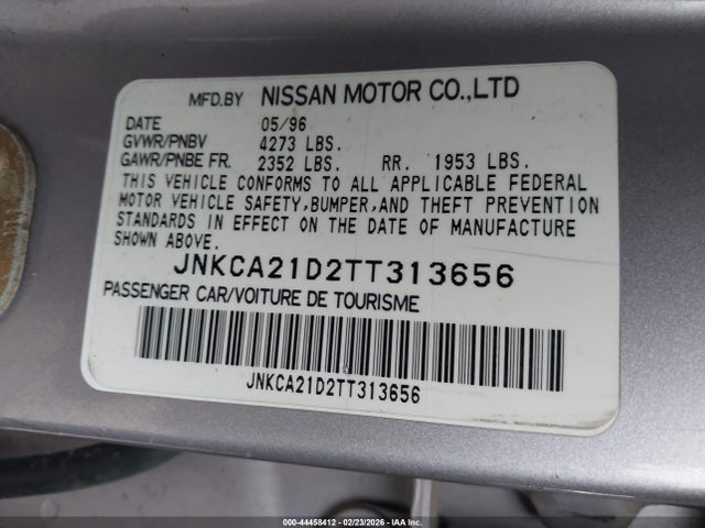 Продажа на аукционе авто 1996 Infiniti I30, vin: JNKCA21D2TT313656, номер лота: 44458412