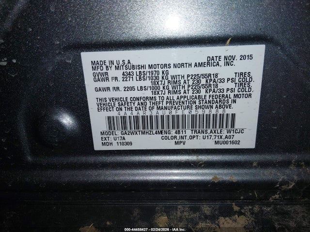 2015 MITSUBISHI OUTLANDER SPORT 4A4AR3AU0FE059888 Photo 8