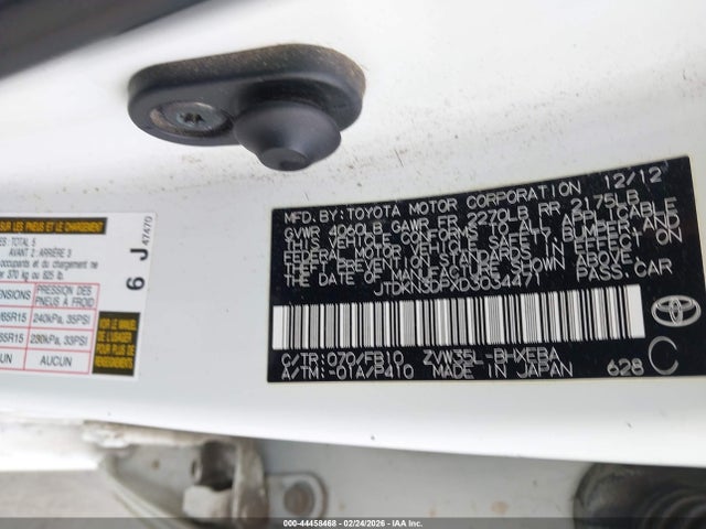 2013 TOYOTA PRIUS PLUG-IN JTDKN3DPXD3034471 Photo 8