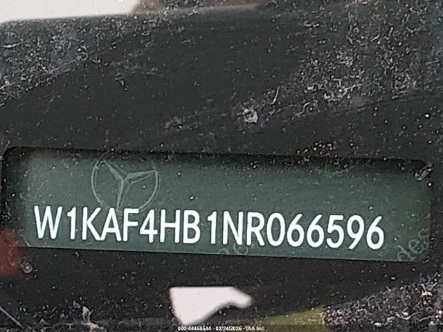 Продаж на аукціоні авто 2022 Mercedes-benz C 300 4matic, vin: W1KAF4HB1NR066596, номер лоту: 44458544