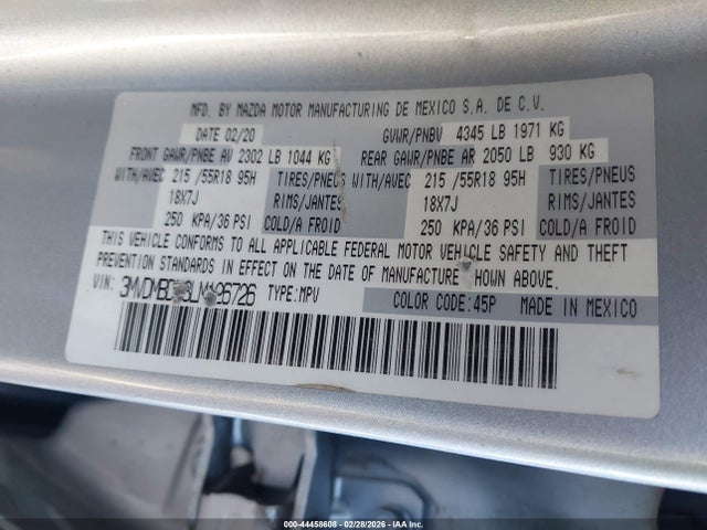 2020 MAZDA CX-30 3MVDMBDL8LM126726 Photo 8