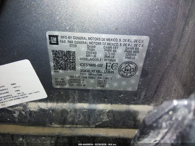 Aukcja sprzedaży 2020 Gmc Terrain Denali, vin: 3GKALXEX8LL123695, numer aukcji: 44458834