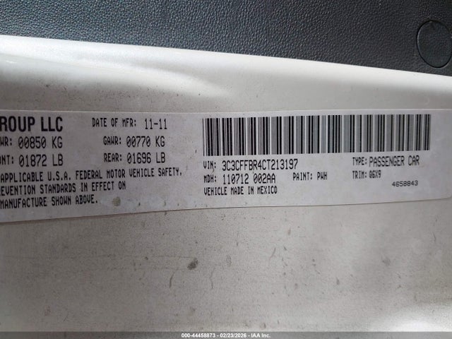 2012 FIAT 500 3C3CFFBR4CT213197 Photo 8