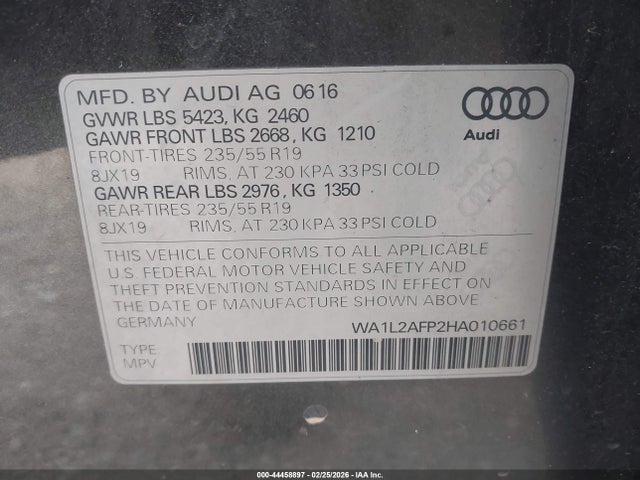 2017 AUDI Q5 WA1L2AFP2HA010661 Photo 8