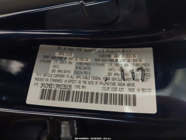 44458923 :رقم المزاد ، 3MVDMBDY3MM235835 vin ، 2021 Mazda Cx-30 2.5 Turbo Premium مزاد بيع