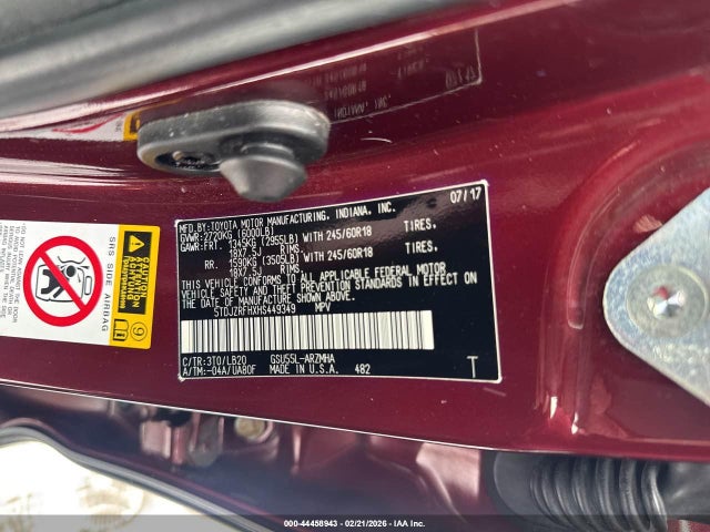Toyota Highlander Xle 2017 5TDJZRFHXHS449349 Image 25