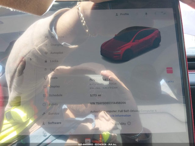 2026 Tesla Model Y Long Range Launch Series/premium All-wheel Drive მანქანა იყიდება აუქციონზე, vin: 7SAYGDEE3TA456056, აუქციონის ნომერი: 44458953