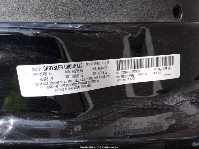 2013 FIAT 500 3C3CFFFH1DT737099 Photo 8