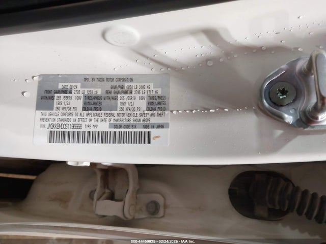 44459025 :رقم المزاد ، JM3KKBHD0S1196998 vin ، 2025 Mazda Cx-90 3.3 Turbo Preferred Package مزاد بيع