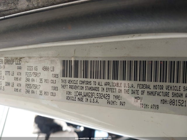 2015 JEEP WRANGLER 1C4AJWAG3FL532429 Photo 8
