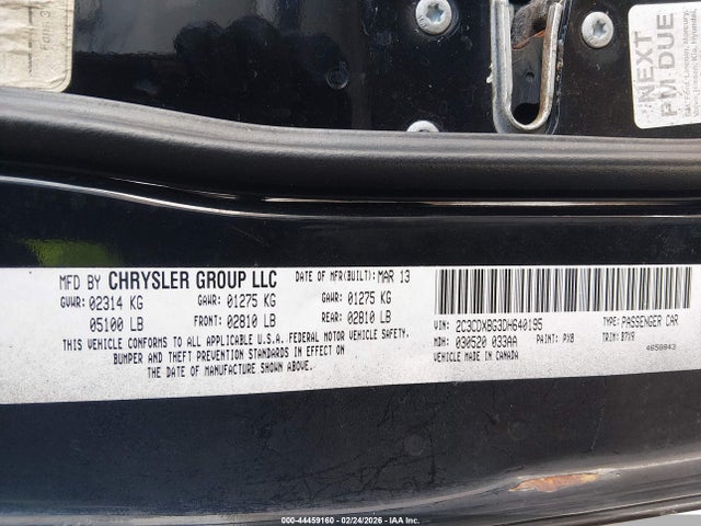 2013 DODGE CHARGER 2C3CDXBG3DH640195 Photo 8