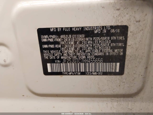 2017 SUBARU FORESTER JF2SJGTC7HH455656 Photo 8