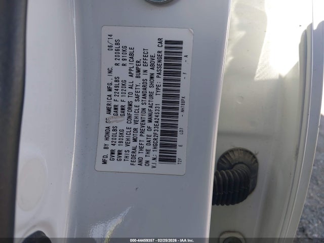 Honda ACCORD LX 2014 1HGCR2F33EA245331 Image 9