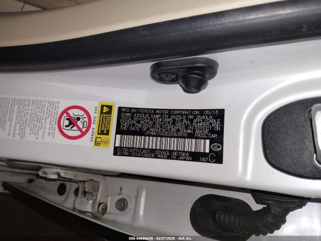 Продажа на аукционе авто 2013 Lexus Es 350, vin: JTHBK1GG2D2063976, номер лота: 44459426