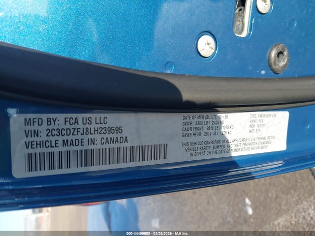 2020 DODGE CHALLENGER 2C3CDZFJ8LH239595 Photo 8