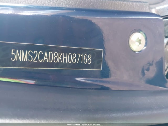 2019 Hyundai Santa Fe Se მანქანა იყიდება აუქციონზე, vin: 5NMS2CAD8KH087168, აუქციონის ნომერი: 44459595