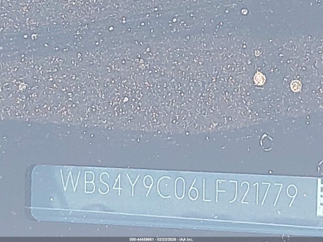 44459661 :رقم المزاد ، WBS4Y9C06LFJ21779 vin ، 2020 Bmw M4 مزاد بيع