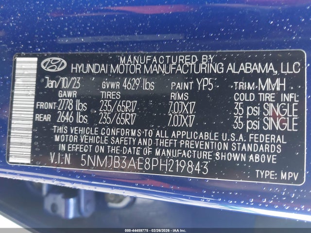 2023 HYUNDAI TUCSON 5NMJB3AE8PH219843 Photo 8