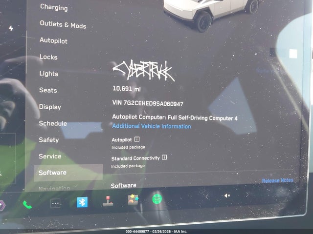 Aukcja sprzedaży 2025 Tesla Cybertruck, vin: 7G2CEHED9SA060947, numer aukcji: 44459877