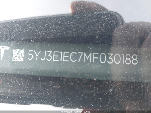 44459881 :رقم المزاد ، 5YJ3E1EC7MF030188 vin ، 2021 Tesla Model 3 Performance Dual Motor All-wheel Drive مزاد بيع