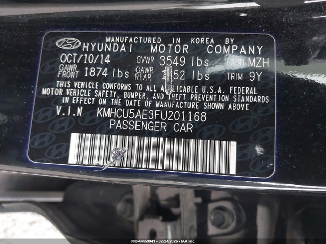 Hyundai Accent Sport 2015 KMHCU5AE3FU201168 Image 9
