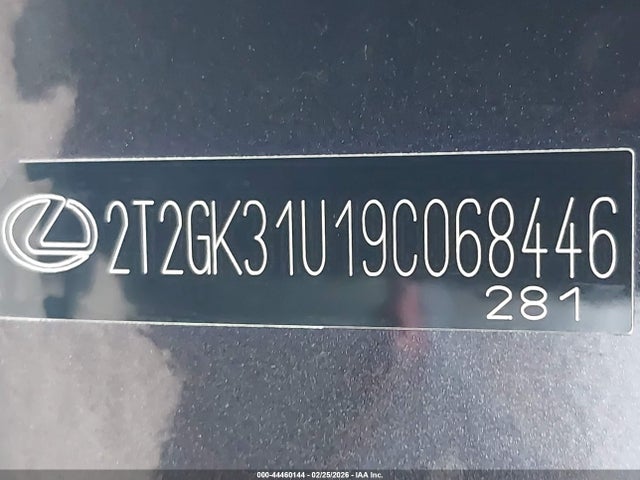 Aukcja sprzedaży 2009 Lexus Rx 350, vin: 2T2GK31U19C068446, numer aukcji: 44460144