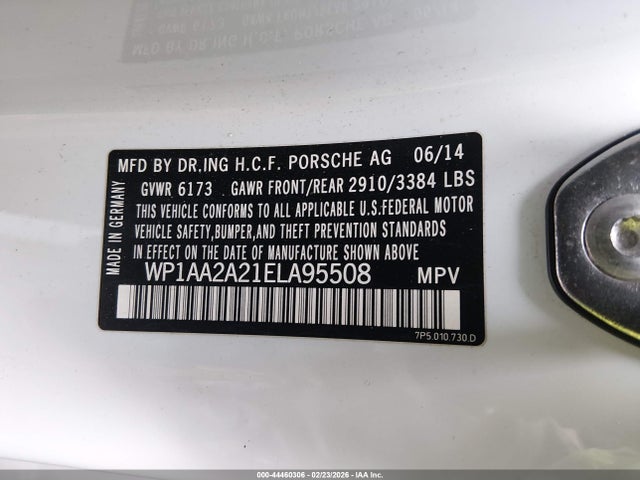 2014 PORSCHE CAYENNE WP1AA2A21ELA95508 Photo 8