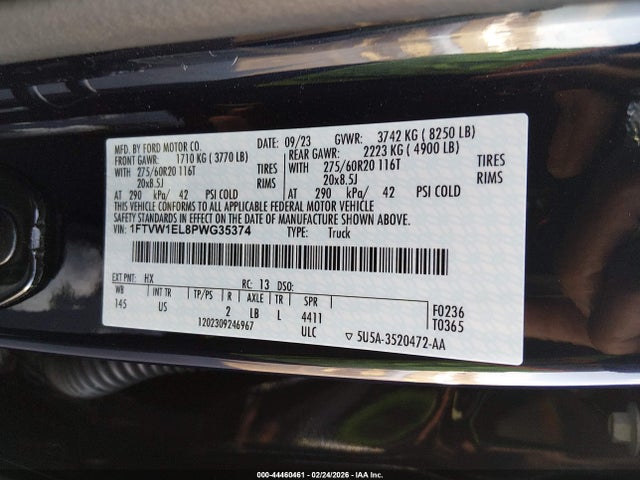 1FTVW1EL8PWG35374 Ford F-150 Lightning Xlt