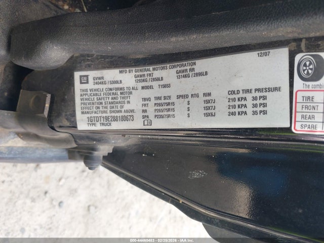 Продажа на аукционе авто 2008 Gmc Canyon Sle2, vin: 1GTDT19E288180673, номер лота: 44460483