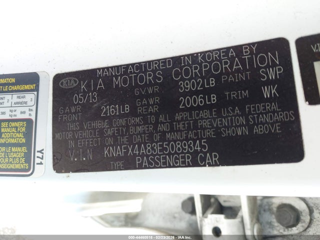 2014 KIA FORTE KNAFX4A83E5089345 Photo 8