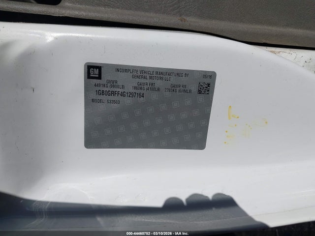 1GB0GRFF4G1297164 Chevrolet Express Cutaway 3500