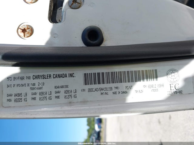 2010 DODGE CHALLENGER 2B3CJ4DV5AH191159 Photo 8