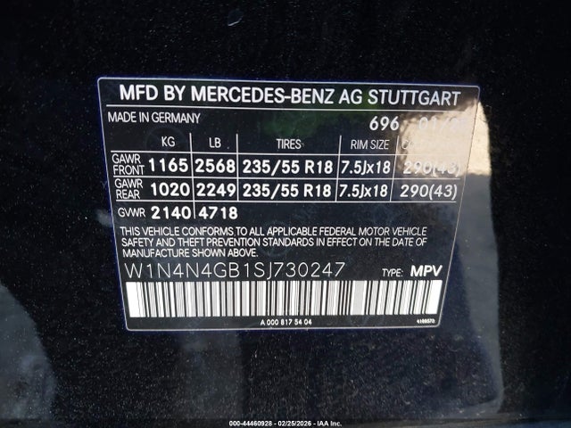 W1N4N4GB1SJ730247 Mercedes-Benz Gla 250 4matic