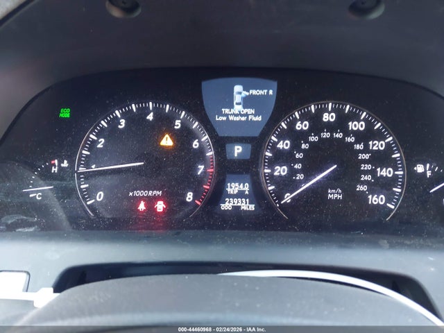 Aukcja sprzedaży 2012 Lexus Ls 460, vin: JTHBL5EF6C5113306, numer aukcji: 44460968